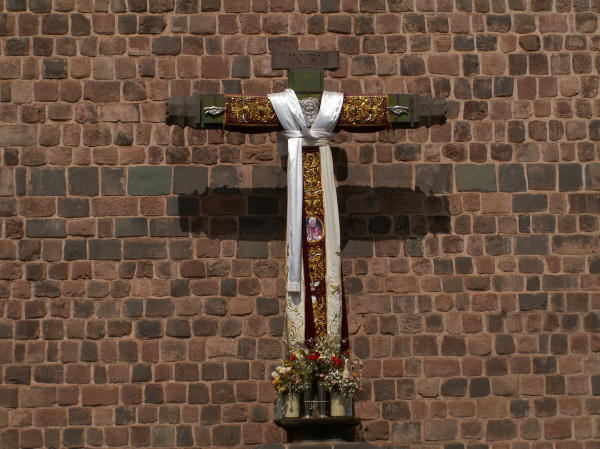 Cross Decorated for the Celebration in Cusco