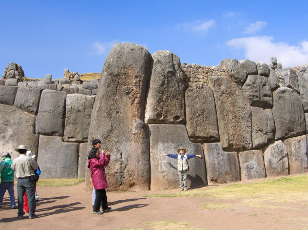 Gill and the Big Stone at Sachsayouman