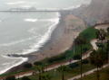 Pacific Coast view from the Hotel in Lima