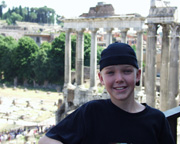Travis at the Roman Forum
