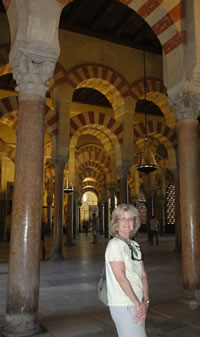 Susie in Cordoba Cathedral
